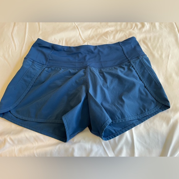 Lululemon Run Times Shorts size 4 Cobalt Blue - Picture 3 of 9